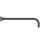 Wandanschluss aus Metall in dunklem Finish, gerade Form mit abgerundetem Ende, geeignet für die Montage, produkt von Ideal Standard.